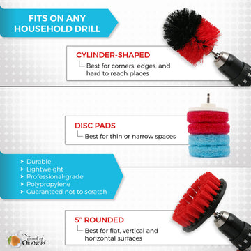 Scrubbing Drill Brushes