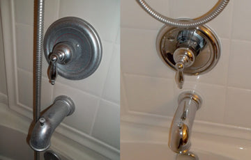 Remove Water Spots on Faucets